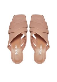 Pollini Klapki SA28117C1ITE0609 Różowy. Kolor: różowy. Materiał: skóra #6