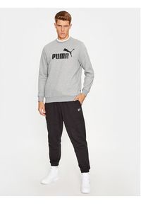 Puma Bluza Ess Big Logo 586678 Szary Regular Fit. Kolor: szary. Materiał: bawełna, syntetyk #5