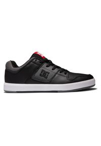 DC Shoes - Skórzane buty skate dla Mężczyzn DC CURE Czarny. Kolor: szary, niebieski, wielokolorowy. Materiał: guma, skóra. Szerokość cholewki: normalna. Sport: skateboard