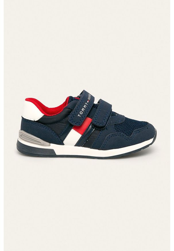 TOMMY HILFIGER - Tommy Hilfiger - Buty dziecięce. Nosek buta: okrągły. Zapięcie: rzepy. Kolor: niebieski. Materiał: guma