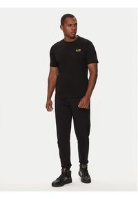 EA7 Emporio Armani T-Shirt 8NPT25 PJVPZ 0208 Czarny Regular Fit. Kolor: czarny. Materiał: bawełna #4