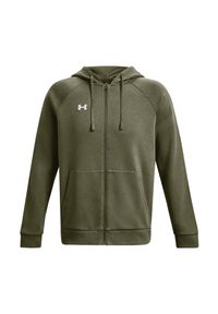 Under Armour - Bluza Rozpinana Męska Polar Rival. Kolor: zielony. Materiał: polar
