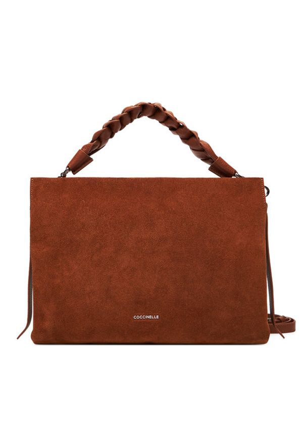 Coccinelle Torebka P6P Boheme Suede Bimaterial E1 P6P 19 02 01 Brązowy. Kolor: brązowy. Materiał: skórzane, zamszowe