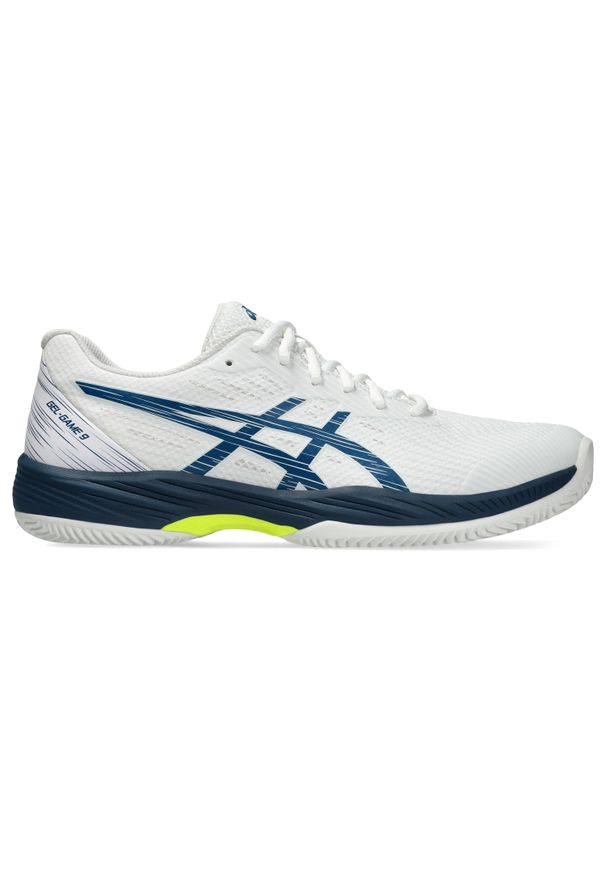 Buty do tenisa Asics Gel-game 9 Clay/OC. Kolor: niebieski, wielokolorowy, biały. Sport: tenis