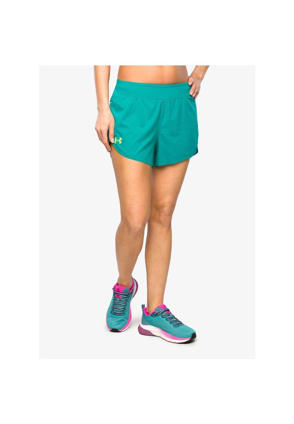 Spodenki do biegania damskie Under Armour Lighter Than Air Short. Kolor: zielony