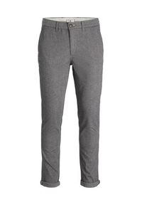 Jack & Jones - Jack&Jones Chinosy Marco 12206198 Szary Slim Fit. Kolor: szary. Materiał: bawełna