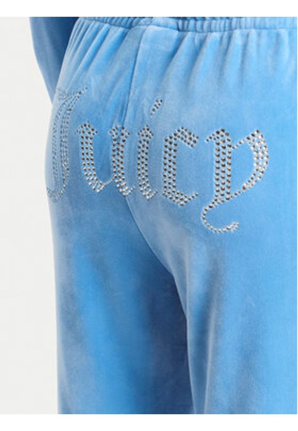Juicy Couture Spodnie dresowe Tina JCAPW045 Niebieski Regular Fit. Kolor: niebieski. Materiał: syntetyk