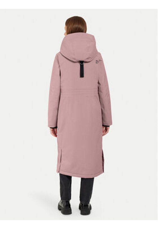 Didriksons Parka Leya 504846 Różowy Relaxed Fit. Kolor: różowy. Materiał: syntetyk