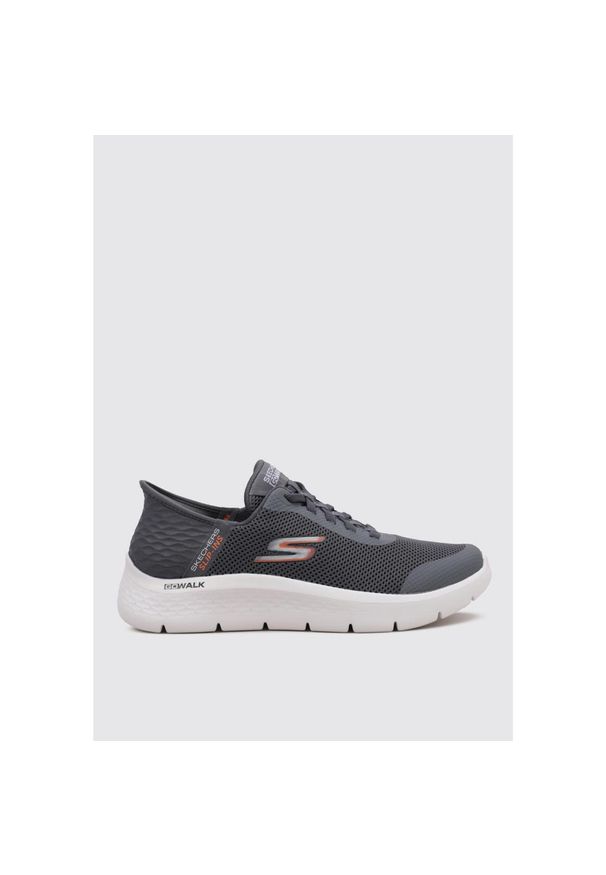 skechers - Tenisówki Skechers Model Slip Ins: Go Walk Kolor Szary. Kolor: szary. Materiał: tkanina