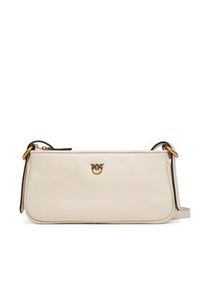 Pinko - PINKO Torebka Half Moon Baguette Mini AI 25-26 PLTT 105069 A0QO Écru. Kolor: kremowy. Materiał: skórzane #5