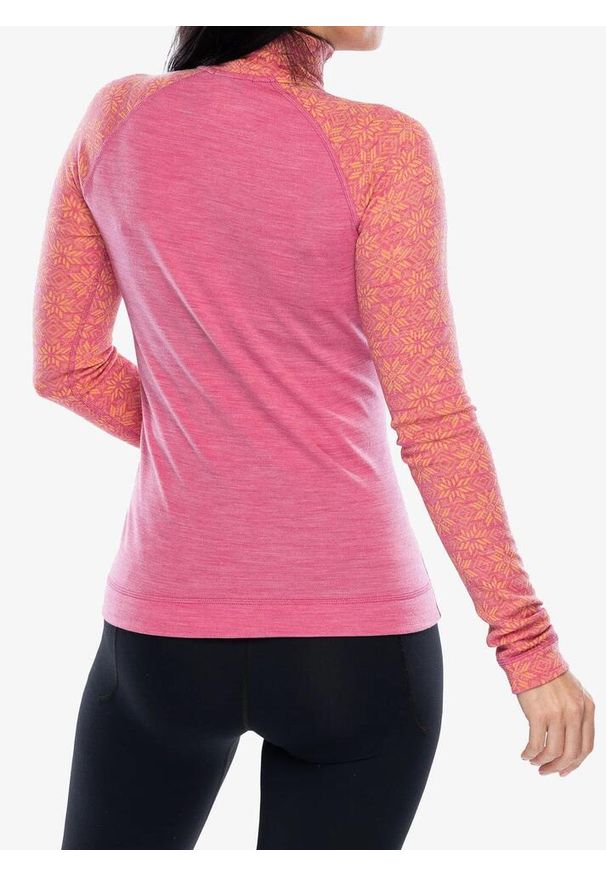 Bluza termoaktywna damska Smartwool Classic Thermal Merino BL 1/4 Zip Boxed. Kolor: różowy