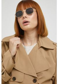 Abercrombie & Fitch kurtka damska kolor beżowy przejściowa. Okazja: na co dzień. Kolor: beżowy. Styl: casual, klasyczny #4
