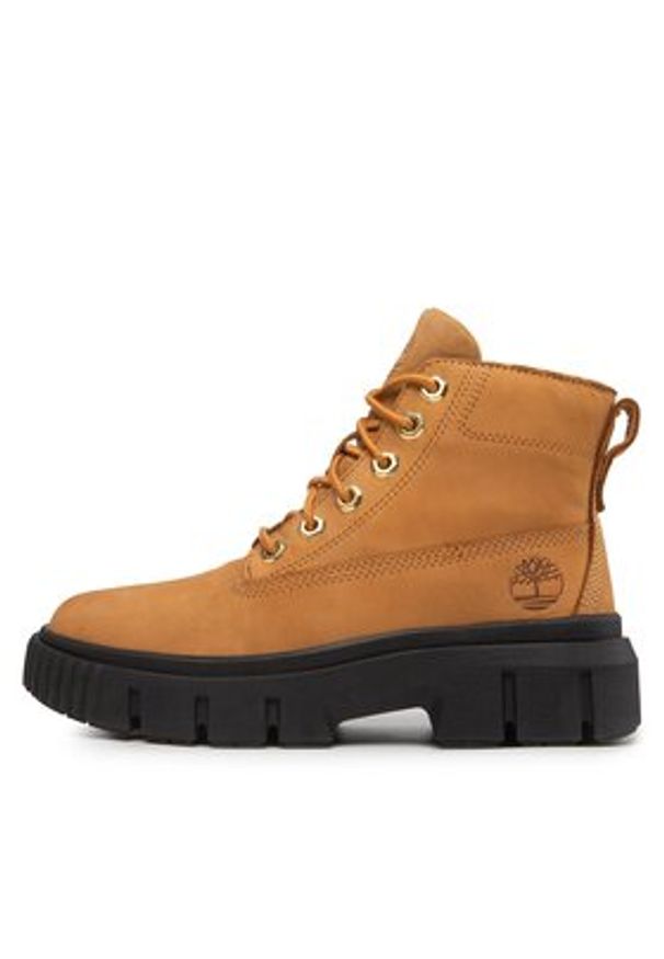 Timberland Botki Greyfield Leather Boot TB0A5RP4231 Brązowy. Kolor: brązowy. Materiał: skóra, nubuk