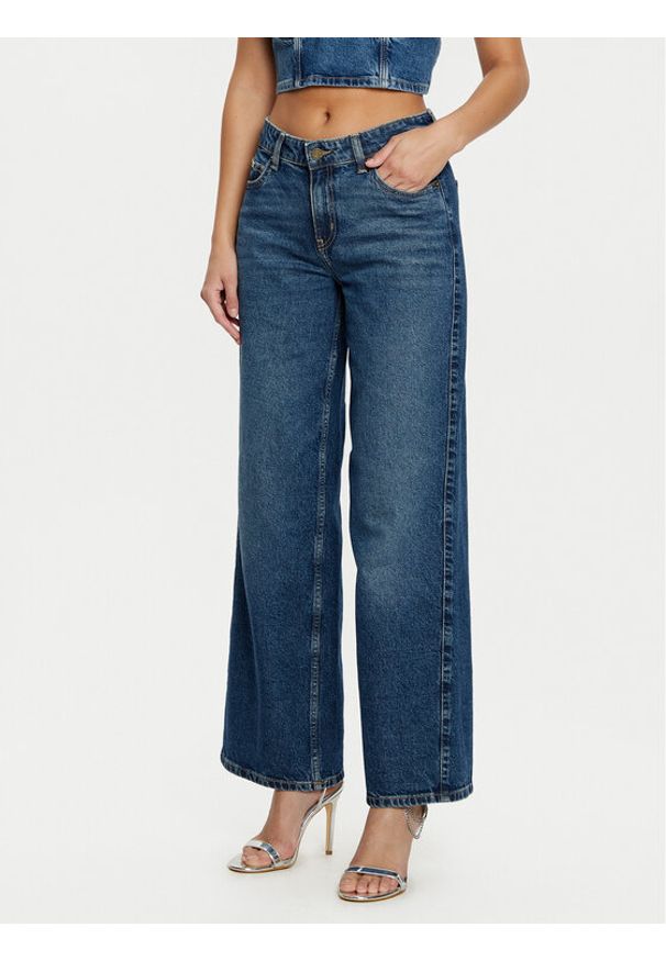 Guess Jeans Jeansy W5RA0Y D5M42 Granatowy Regular Fit. Kolor: niebieski