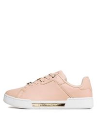 TOMMY HILFIGER - Tommy Hilfiger Sneakersy Court Sneaker Golden Th FW0FW07116 Różowy. Kolor: różowy. Materiał: skóra #5