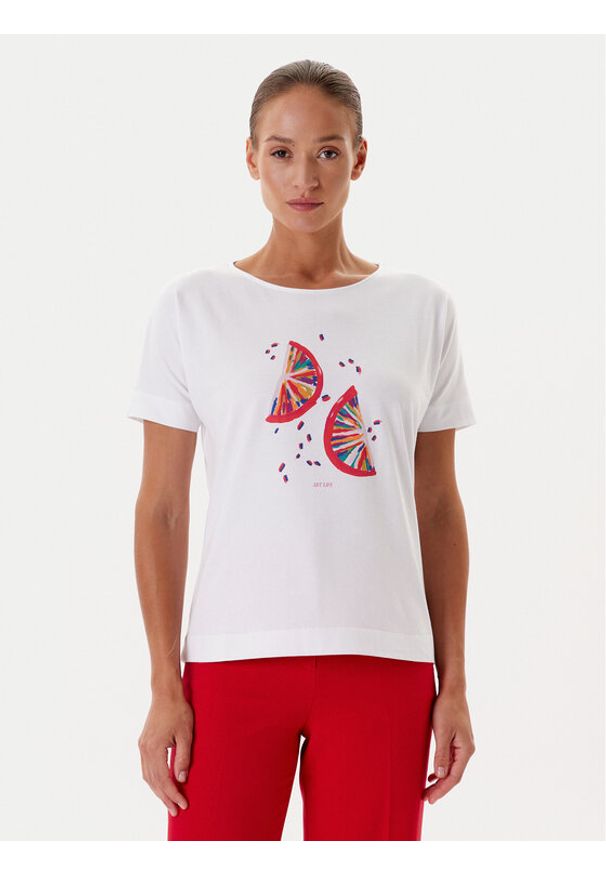 Tatuum T-Shirt Lali 1 T2511.110 Biały Regular Fit. Kolor: biały. Materiał: bawełna