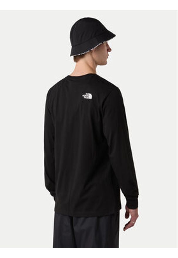 The North Face Longsleeve Fine NF0A8A6P Czarny Regular Fit. Kolor: czarny. Materiał: syntetyk. Długość rękawa: długi rękaw