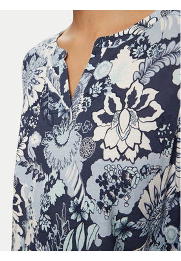 Olsen Bluzka 11104984 Niebieski Regular Fit. Kolor: niebieski. Materiał: bawełna