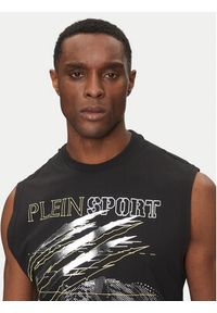 Plein Sport Tank top SAEC MTK8007 STE001N Czarny Regular Fit. Kolor: czarny. Materiał: bawełna. Styl: sportowy #3