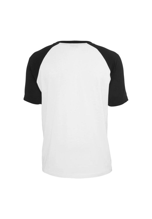 Urban Classics - T-shirt Męski Kontrastowa Raglanowa. Kolor: czarny, biały, wielokolorowy. Długość rękawa: raglanowy rękaw. Sport: turystyka piesza