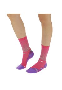 UYN - Skarpety rowerowe LADY CYCLING AERO SOCKS r.39-40. Kolor: różowy, wielokolorowy, fioletowy. Sport: kolarstwo