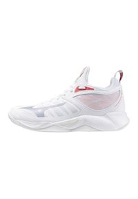 Buty Kobieta Mizuno Wave Dimension biały. Okazja: na co dzień. Kolor: biały, wielokolorowy, różowy. Model: Mizuno Wave. Sport: siatkówka