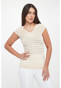 Elisabetta Franchi - Bluzka damska z tiulu ELISABETTA FRANCHI. Materiał: tiul #1