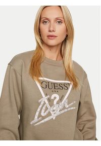 Guess Bluza Icon W4YQ25 KB681 Zielony Relaxed Fit. Kolor: zielony. Materiał: syntetyk