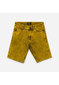 Cropp - Jeansowe szorty - Żółty. Kolor: żółty. Materiał: jeans #1