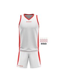 Givova Kit Power Interlock dla chłopców 3XS. Kolor: żółty, wielokolorowy, czerwony, pomarańczowy, biały. Długość rękawa: bez rękawów. Sport: koszykówka