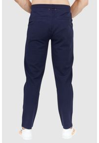 Aeronautica Militare - AERONAUTICA MILITARE Granatowe spodnie męskie dresowe. Kolor: niebieski. Materiał: wiskoza