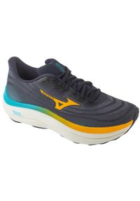 Mizuno - Buty do biegania męskie, Wave Sky 9. Kolor: szary, niebieski, wielokolorowy, biały. Model: Mizuno Wave. Sport: bieganie