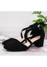 Sandały damskie z paseczkami czarne Sergio Leone. Kolor: czarny. Materiał: skóra ekologiczna #7