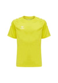 Koszulka sportowa z krótkim rękawem dziecięca Hummel Core XK Kids Poly T-Shirt. Kolor: żółty. Długość rękawa: krótki rękaw. Długość: krótkie