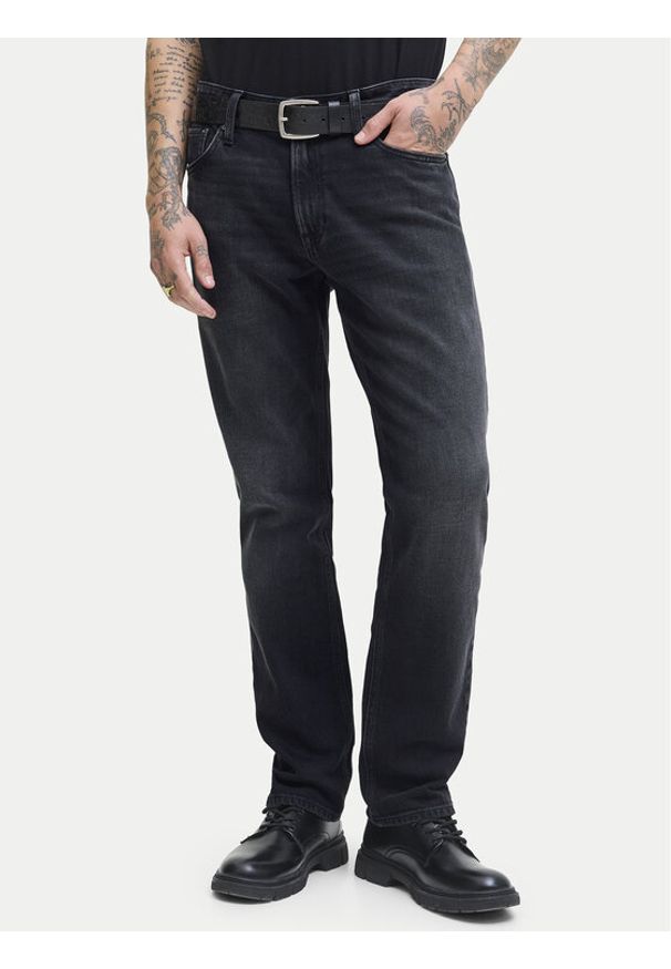 Jack & Jones - Jack&Jones Jeansy Clark Original 12278247 Czarny Regular Fit. Kolor: czarny