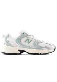 Buty unisex New Balance U530SEB – zielone. Kolor: zielony. Materiał: materiał, syntetyk. Szerokość cholewki: normalna. Sezon: lato. Sport: turystyka piesza