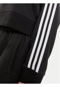 Adidas - adidas Bluza 3-Stripes IR5522 Czarny Loose Fit. Kolor: czarny. Materiał: bawełna