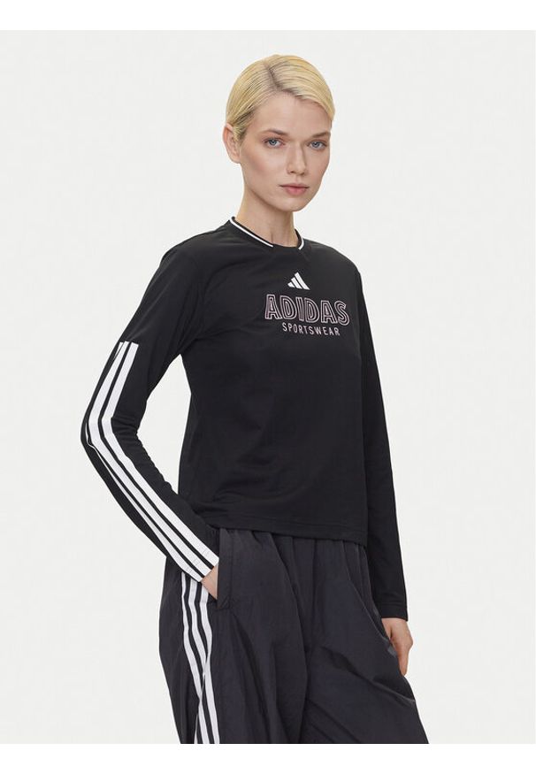 Adidas - adidas Bluzka Tiro Cut 3-Stripes Mesh JG4085 Czarny Regular Fit. Kolor: czarny. Materiał: syntetyk
