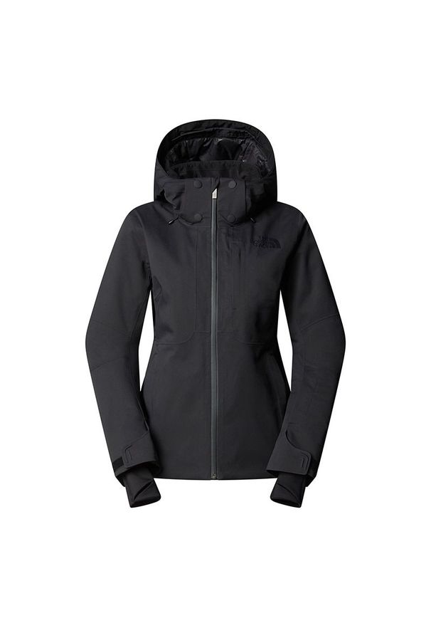 Kurtka damska The North Face Lenado 0A8DDSJK31 - czarna. Kolor: czarny. Materiał: elastan, tkanina, materiał, poliester, puch. Sezon: zima. Styl: sportowy. Sport: narciarstwo