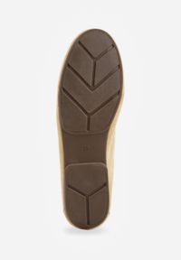 Renee - Żółte Mokasyny VICES z Wkładką ze Skóry Naturalnej i Metalicznym Elementem Alcimene. Nosek buta: okrągły. Kolor: żółty. Materiał: skóra. Obcas: na obcasie. Wysokość obcasa: niski #7