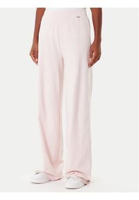 Guess Spodnie dresowe O4BB02 K7611 Różowy Regular Fit. Kolor: różowy. Materiał: bawełna
