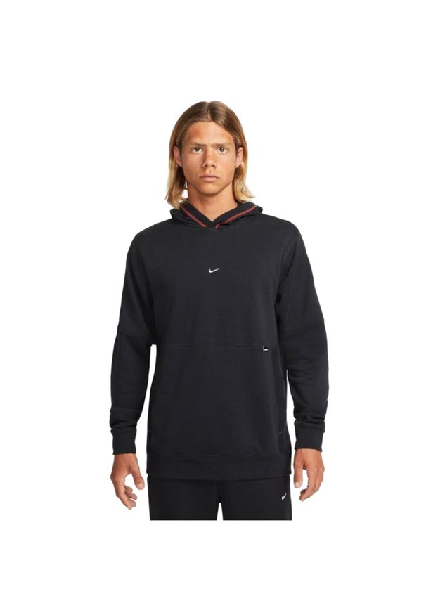Bluza dresowa sportowa męska Nike FC Fleece Hoodie. Kolor: czerwony, czarny, wielokolorowy. Materiał: bawełna, poliester. Sport: piłka nożna