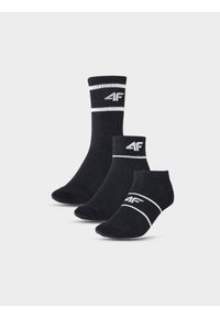 4f - 4F Skarpetki casual (3-pack) dziecięce - multikolor 32-34. Kolor: wielokolorowy. Materiał: bawełna, poliamid, włókno, materiał