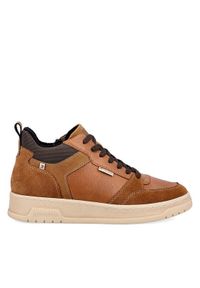 Rieker Sneakersy U0462-24 Brązowy. Kolor: brązowy. Materiał: zamsz, skóra
