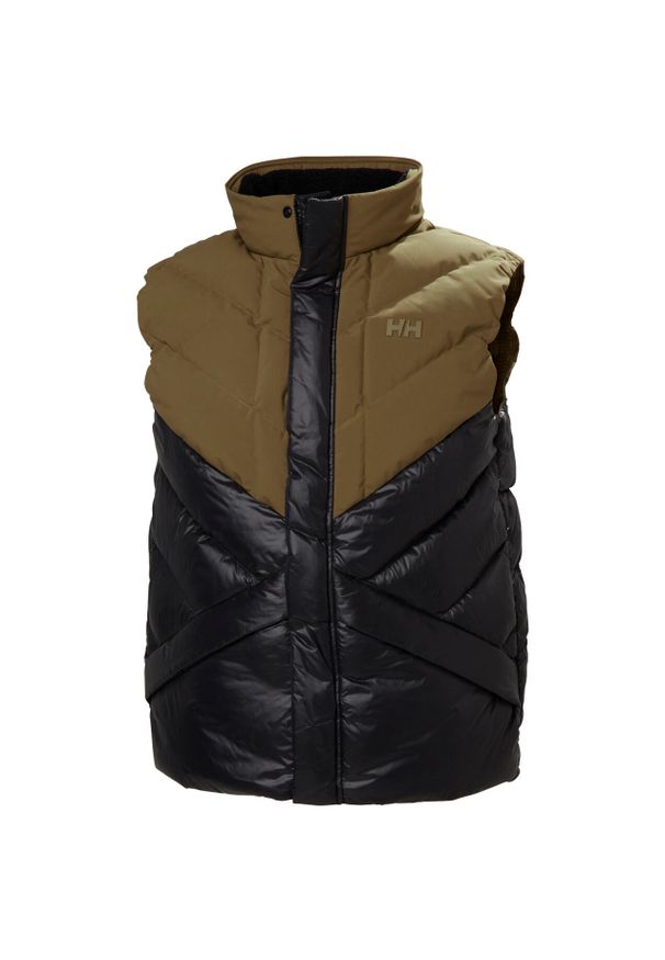 Kurtka puchowa Helly Hansen Village. Kolor: brązowy, beżowy, wielokolorowy. Materiał: puch