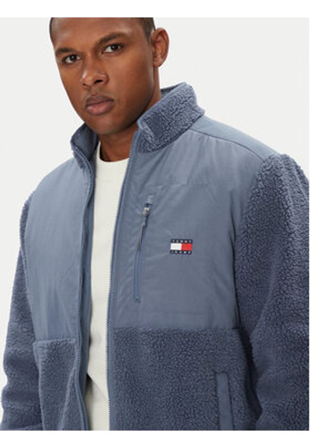 Tommy Jeans Kurtka przejściowa Novelty DM0DM21682 Niebieski Regular Fit. Kolor: niebieski. Materiał: syntetyk