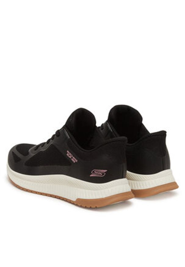 skechers - Skechers Sneakersy Bobs Squad 4-Staple Look 117624/BLK Czarny. Kolor: czarny. Materiał: materiał