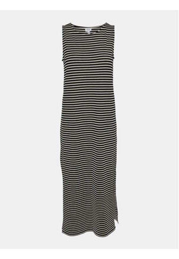 Vero Moda Sukienka letnia Fiona 10290338 Czarny Loose Fit. Kolor: czarny. Materiał: wiskoza. Sezon: lato