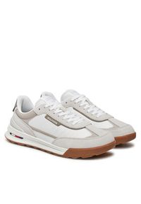 TOMMY HILFIGER - Tommy Hilfiger Sneakersy Retro Runner FM0FM05328 Biały. Kolor: biały. Materiał: materiał