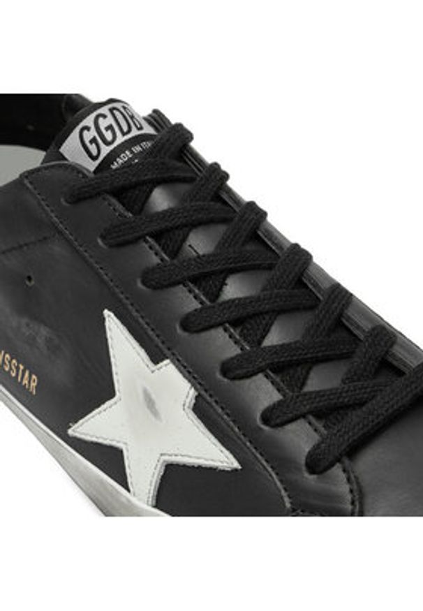 GOLDEN GOOSE - Golden Goose Sneakersy Super-Star Classic With List GMF00101.F000321.80203 Czarny. Kolor: czarny. Materiał: skóra